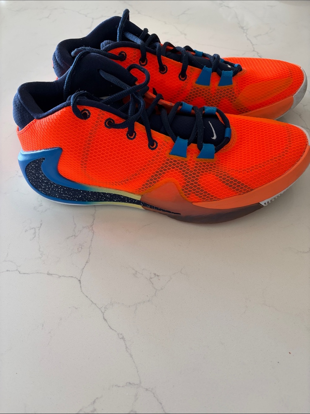 Nike men zoom freak 1 Orange and Navy